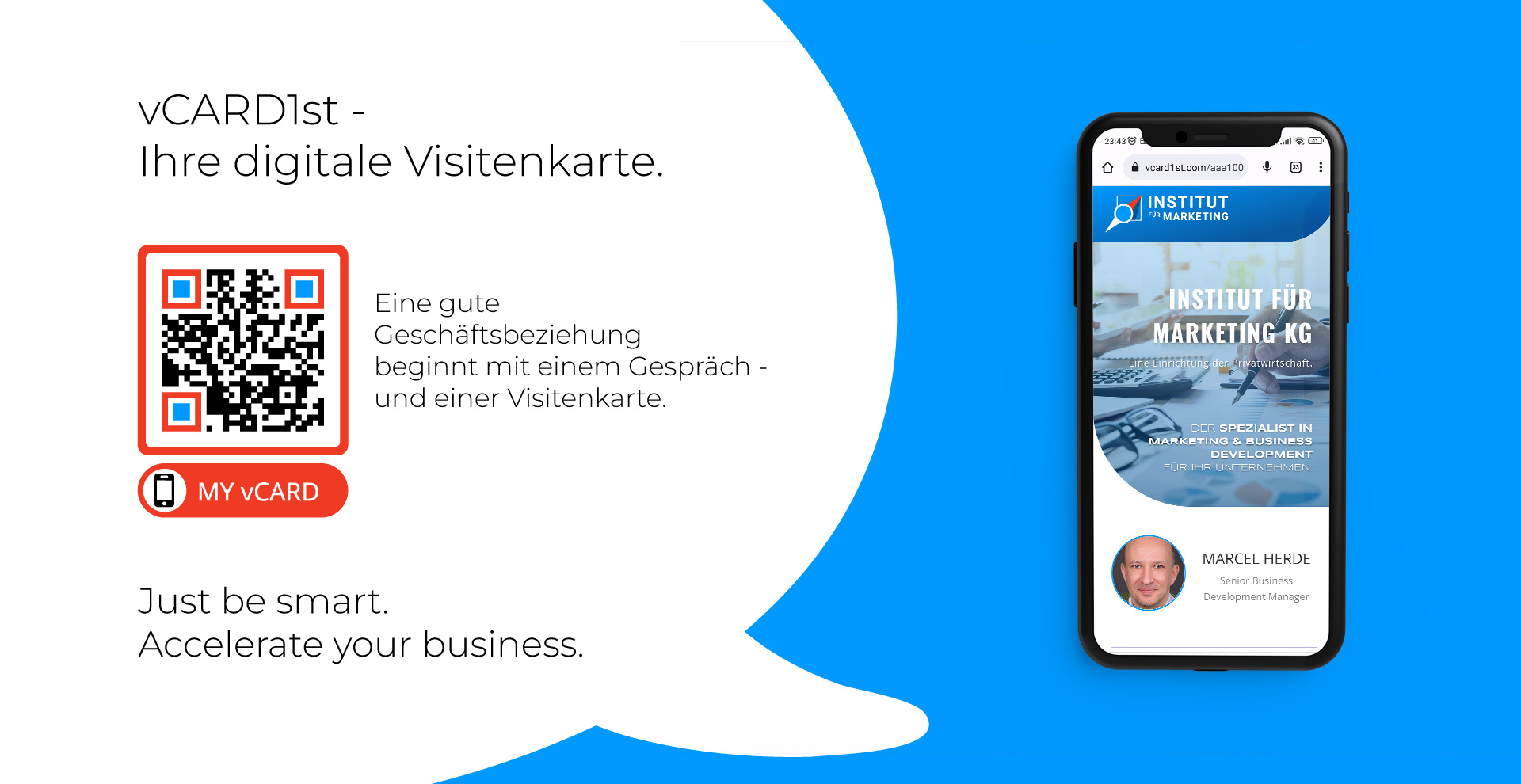 vCard 1st | Die smarte Visitenkarte.